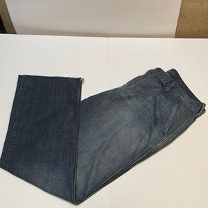Mens 7 For All Man Kind Raw Hem Jeans 38 x 32